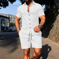 Men's Casual Short Sleeve Shirt & Shorts Set