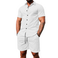 Men's Casual Short Sleeve Shirt & Shorts Set
