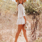 🔥New Arrival💗Women's Lace Crochet Romper Dress with Built-in Shorts