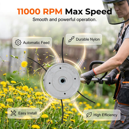 📢📢50% OFF !! ⏰Automatic Nylon Cord Trimmer Head
