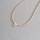 Romantic Initial Beaded Choker Necklace