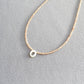 Romantic Initial Beaded Choker Necklace