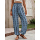 Women's Smocked High Waist Printed Lantern Pants