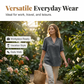 📢📢40% OFF !! ⏰Women's Casual Loose Fit V-Neck Blouse