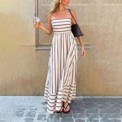 ✨ Slimming Stripe Cami Maxi Dress | Visually Elongating | A Flattering Fit for All