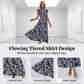 📢📢40% OFF !! ⏰Women’s Summer Ruffled Flutter Sleeve Tie Waist Floral Midi Dress