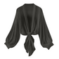 Women's Lightweight Chiffon Tie-Front Cardigan