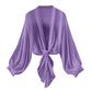 Women's Lightweight Chiffon Tie-Front Cardigan