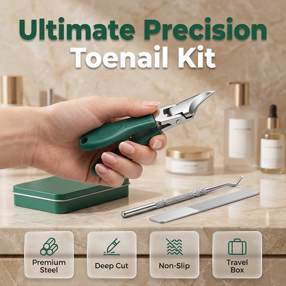 📢📢Buy 1 get 1 free  !! ⏰ Precision Nail Care 3-Piece Set | Curved Blade Prevents Splitting - Double-Sided File Smooths Rough Edges | 🏃‍ At-Home Care - Perfect for Travel