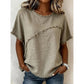 📢📢40% OFF !! ⏰Women’s Summer Top with Raw Edge Paneling