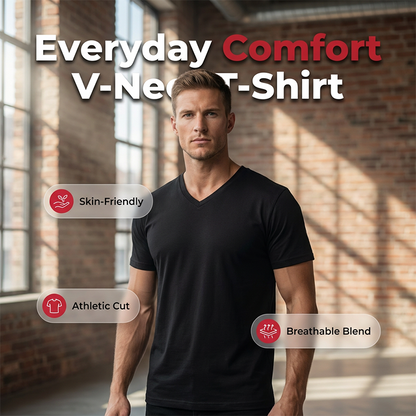 📢📢40% OFF !! ⏰Men's Classic Casual  V-Neck T-Shirt