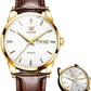 Biaotic@Men's Simple Watch with Day and Date, Stainless Steel Analog Quartz Watches for Men, Classic Luminous Hands Men's Dress Watches, Black/White/Blue Dial