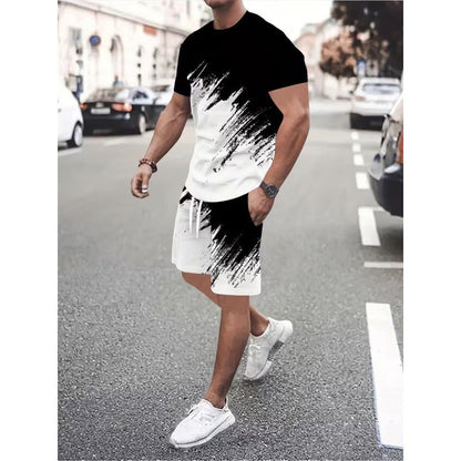 🏆LAST DAY SALE 50% OFF🔥Men’s Summer Dynamic Print Casual Set
