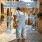 🌸 50% OFF NOW! 🌸Women's Distressed Denim Overall Shorts