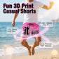 📢📢40% OFF !! ⏰Men's 3D Graphic Printed Casual Shorts