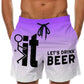 📢📢40% OFF !! ⏰Men's 3D Graphic Printed Casual Shorts