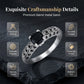 Women's Vintage Black Zircon Ring