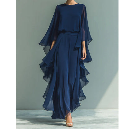 📢📢40% OFF !! ⏰Women's Ruffle Long Sleeve Top & Pants Set