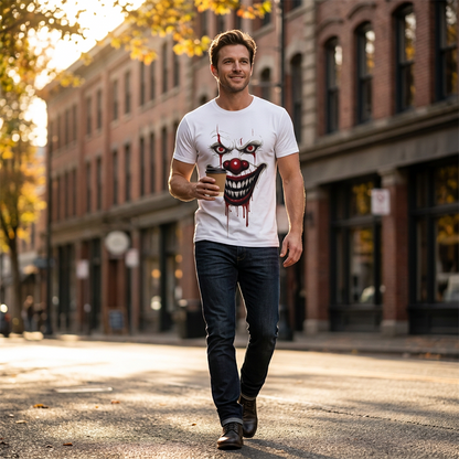 Men's Digital Printed Crew Neck T-Shirt