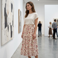 Women's Boho Floral Maxi Skirt