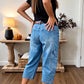 📢📢40% OFF !! ⏰Women's Casual Stretchy Cropped Denim Pants