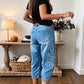 📢📢40% OFF !! ⏰Women's Casual Stretchy Cropped Denim Pants