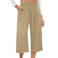 📢📢50% OFF !! ⏰Women's High-Waist Smocked Wide-Leg Pants