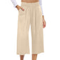 📢📢50% OFF !! ⏰Women's High-Waist Smocked Wide-Leg Pants