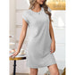 Women's Crew Neck Solid Color Dress
