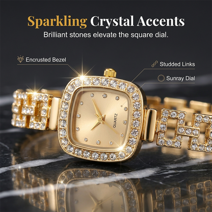 📢📢50% OFF !! ⏰Women Drawstring Bracelet Watch Square Quartz