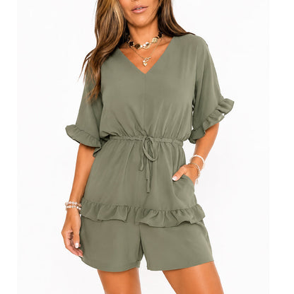 Women's Casual V-Neck Romper