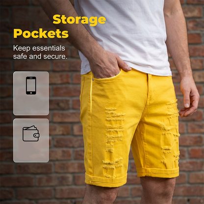 📢📢40% OFF !! ⏰Men's Casual Summer Ripped Shorts
