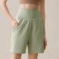 Women Loose Fit Running Shorts High Waist Sports Shorts