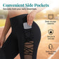 🧘‍♀️ Women's Butt-Lifting Mesh Splicing Yoga Leggings – High Waist Tummy Control | 4-Way Stretch | Side Pockets | Squat-Proof Capri Workout Pants 💨