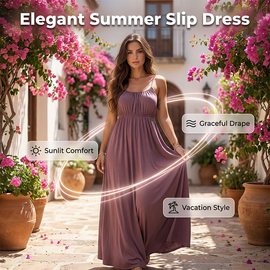 📢📢40% OFF !! ⏰Women's Drawstring Spaghetti Strap Dress