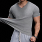 🩶Breathable V-Neck Knit Tee