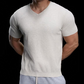 🩶Breathable V-Neck Knit Tee