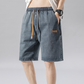 📢📢40% OFF !! ⏰Men's Summer Lightweight Denim Shorts Loose Fit Casual Five-Point Pants