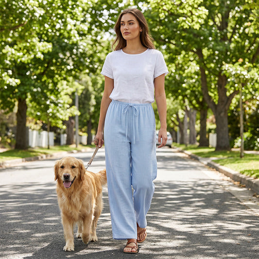 📢📢40% OFF !! ⏰Women's Casual Wide-Leg Drawstring Pants