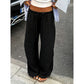 Women's Casual Wide-Leg Drawstring Pants