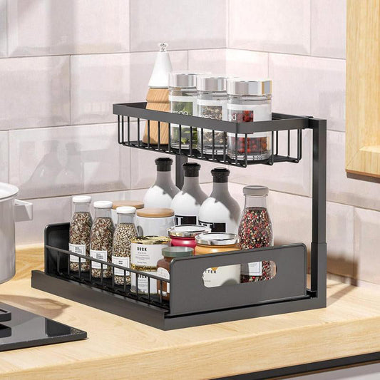 📢📢30% OFF !! ⏰2-Tier Carbon Steel Organizer