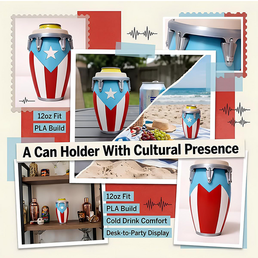📢📢40% OFF !! ⏰Cultural Heritage Conga Can Insulator & Holder