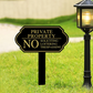📢📢BUY 2 GEY 1 FREE !! ⏰Elegant "No Soliciting" Sign with Ground Stake