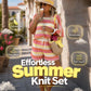 Women's Colorblock Striped Knit Lounge Set
