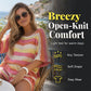 Women's Colorblock Striped Knit Lounge Set