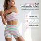 Women’s Rainbow Stripe Tank & Shorts Set