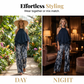 📢📢40% OFF !! ⏰Women's 2-Piece Flowy Halter Outfit with Printed Pants