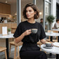 📢📢30% OFF !! ⏰Women's Crew Neck Top with Cinched Waist