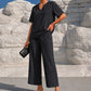 ⏳Limited-time 50% off⏰Women's V-Neck Top & Wide-Leg Pants Set👚👖