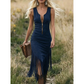 📢📢40% OFF !! ⏰Retro Western Tassel Sleeveless Slim Dress